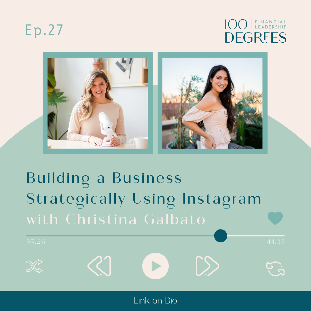 Episode 27 Building a Business Strategically Using Instagram with Christina Galbato featured blog post image