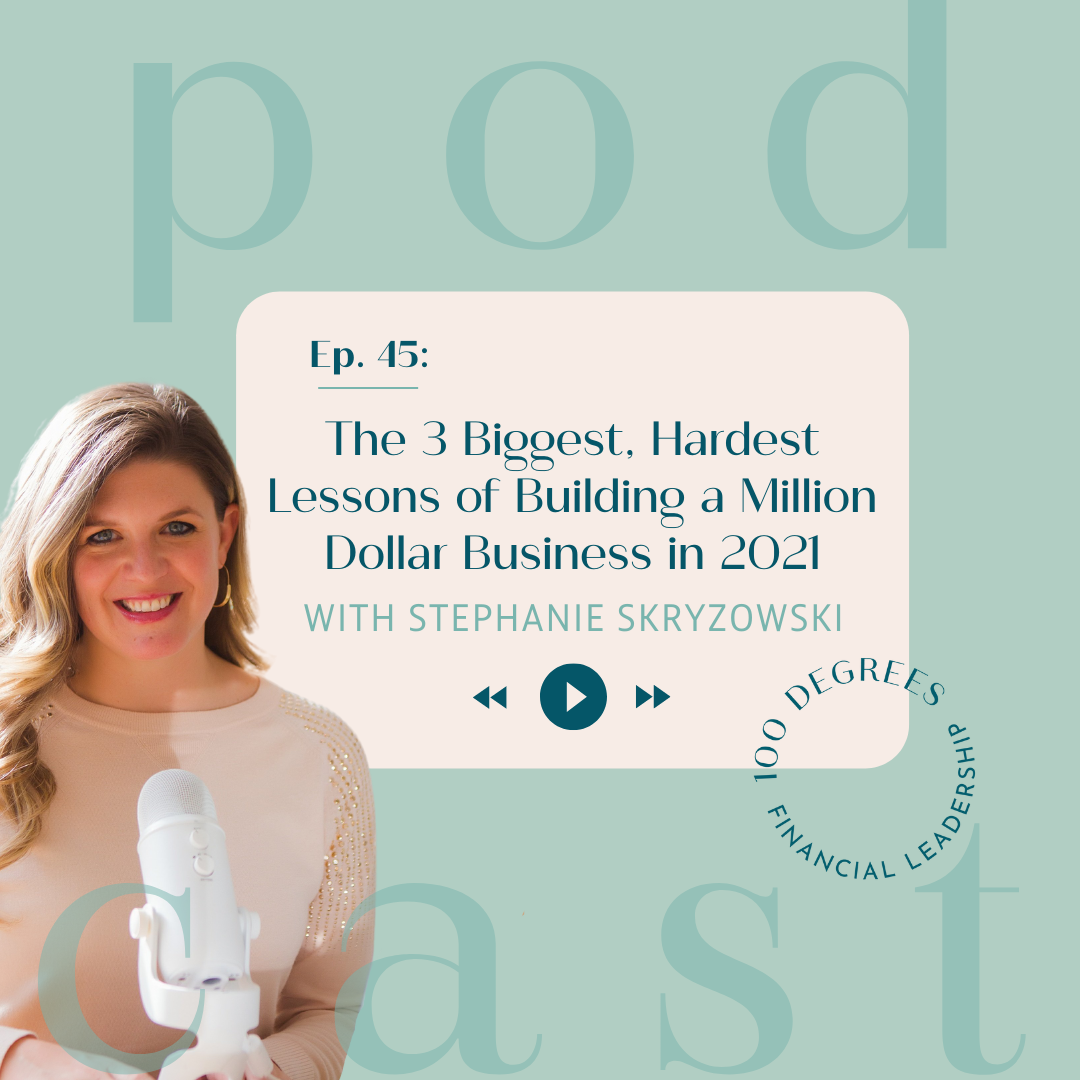 Episode 45 The 3 Biggest Hardest Lessons of Building a Million Dollar Business in 2021 blog post featured image