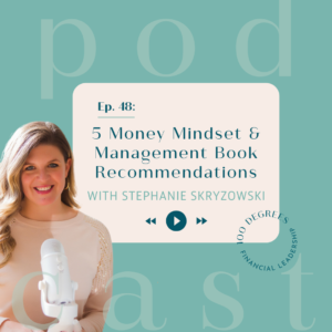 5 Money Mindset and Management Book Recommendations blog post featured image for episode 48
