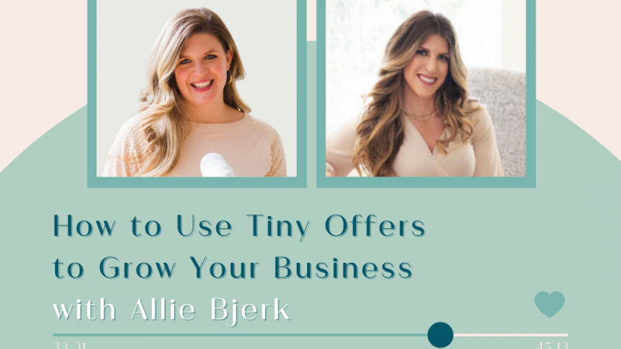 episode 59 How to Grow Your Business with Tiny Offers with Allie Bjerk featured blog post image