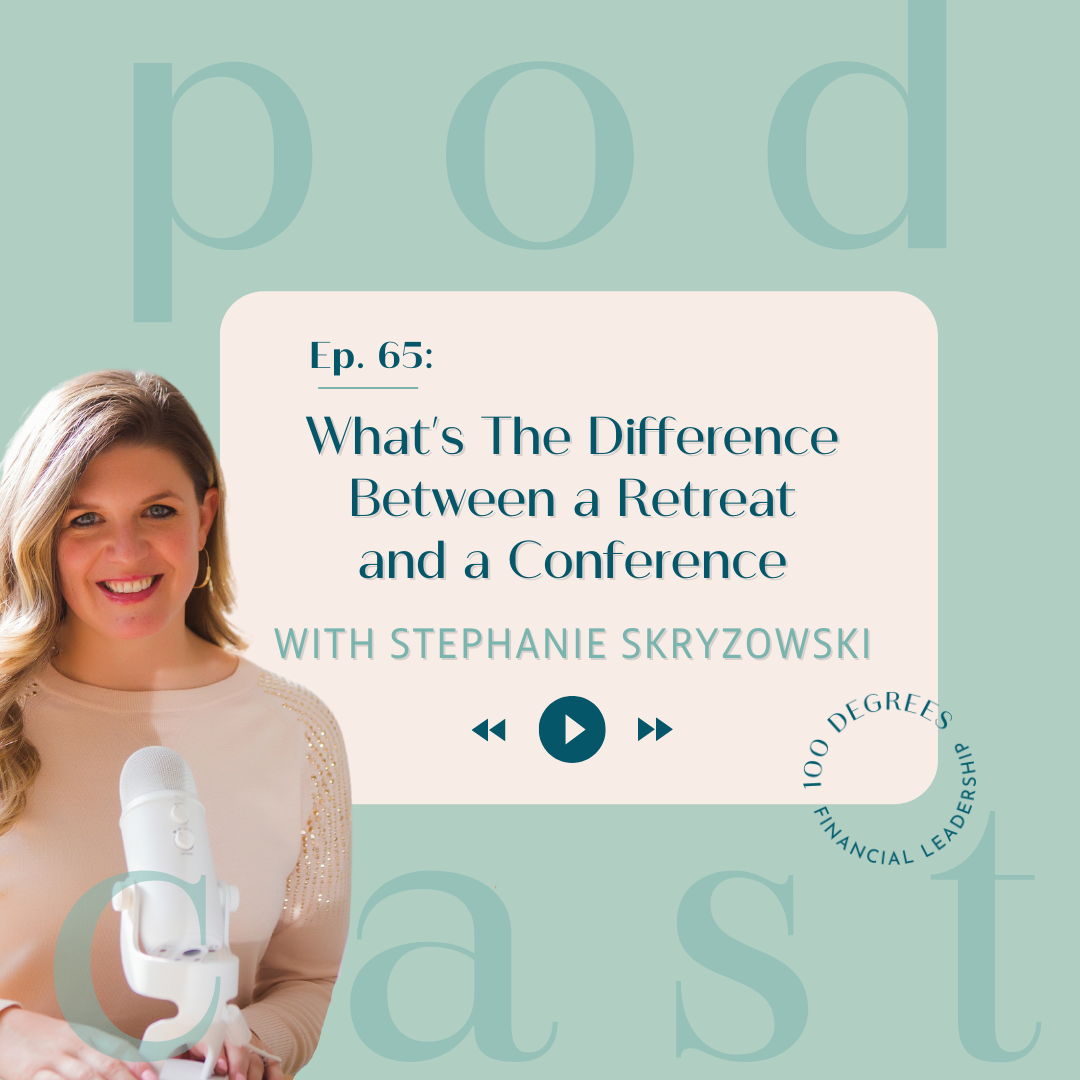 Episode 65 What's The Difference Between a Retreat and a Conference featured blog post image
